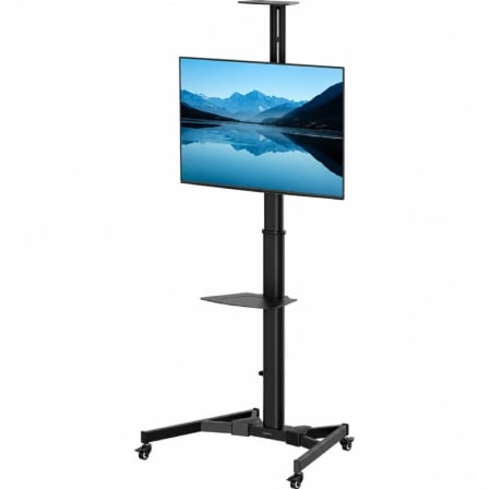 Soporte de Suelo Inclinable con Ruedas y Manivela Fellowes 100136877 para TV 70"/ hasta 50kg_0