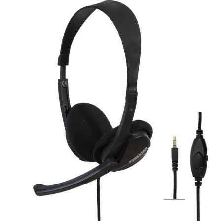 Auriculares Fonestar HOME-35 con Micrófono/ Jack 3.5/ Negros_0