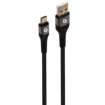 Cable USB 2.0 Tipo-C Fonestar USB-CA/ USB Tipo-C Macho - USB Macho/ 480Mbps/ Hasta 100W/ 1m/ Negro_0