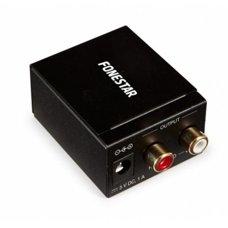 Convertidor de Audio Fonestar FO-37DA/ Entrada Toslink y RCA/ Salida 2x RCA_0