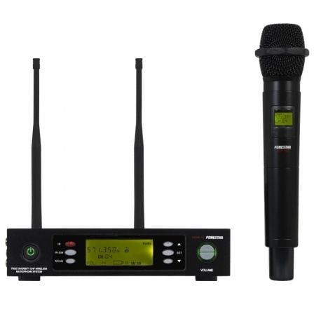 Micrófono Inalámbrico de Mano FONESTAR / UHF MSH-887-570 / Preto
