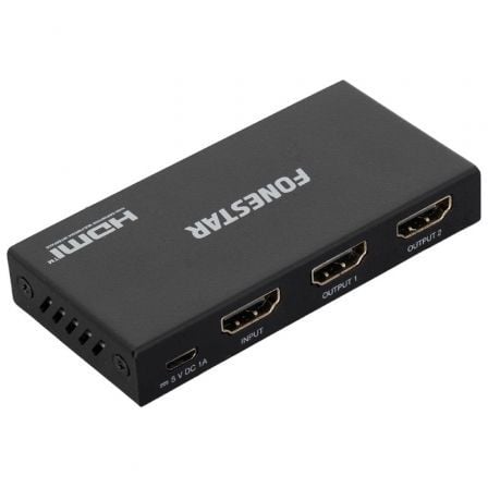 Duplicador HDMI Fonestar FO-22S2ED/ 2x HDMI Hembra - HDMI Macho_0