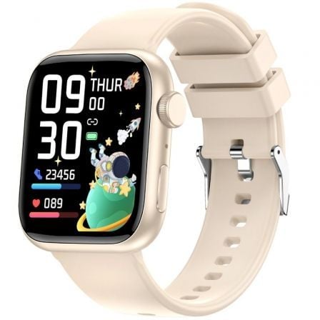 Smartwatch Forever IGo Watch 3 JW-500/ Notificaciones/ Frecuencia Cardíaca/ Marfil_0