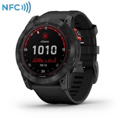 Garmin fenix 7X Solar 3,56 cm (1.4") MIP 51 mm Digital 280 x 280 Pixeles Pantalla táctil Gris Wifi GPS (satélite)_0