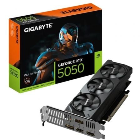 Tarjeta Gráfica Gigabyte GeForce RTX 5050 OC Low Profile/ 8GB GDDR6/ Compatible con Perfil Bajo_0