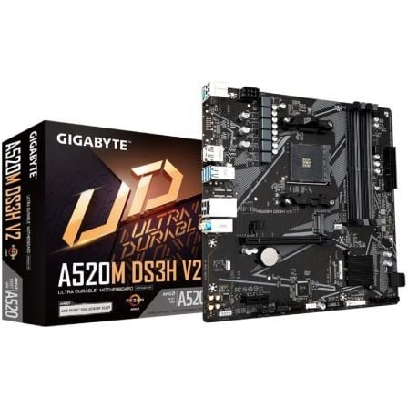 Placa Base Gigabyte A520M DS3H V2 Socket AM4/ Micro ATX_0