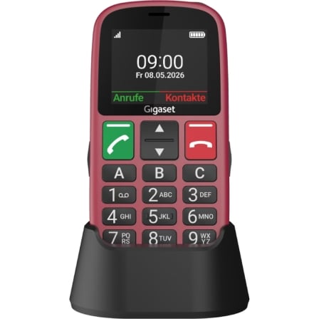 Teléfono Móvil Gigaset GL30 para Personas Mayores/ 4G/ Rojo_1