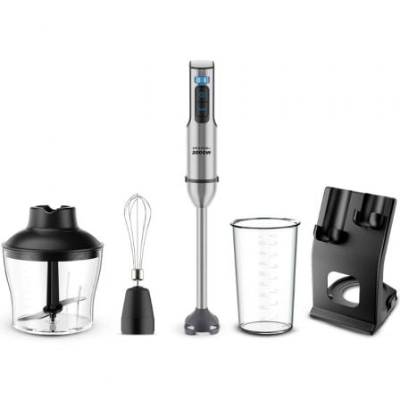 Batidora de mano Grunkel BM-2000SET/ 2000W/ Capacidad 0.8L/ Incluye Vaso, Picadora, Varilla y Soporte_0