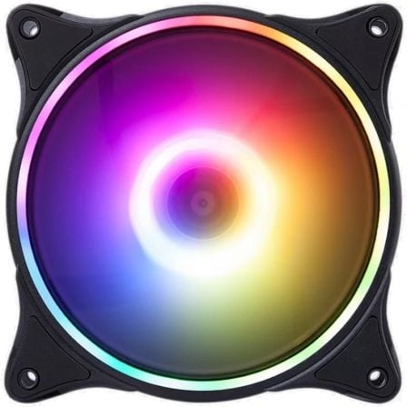 Hiditec N18 ARGB Carcasa del ordenador Ventilador 12 cm Negro_0