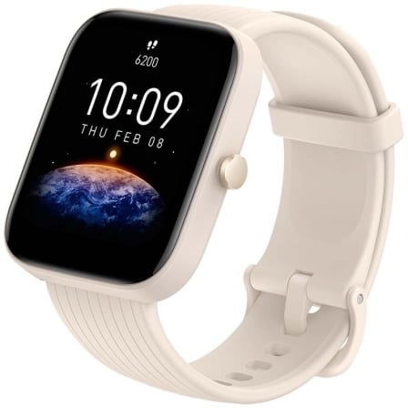 Smartwatch Huami Amazfit Bip 3 Pro/ Notificaciones/ Frecuencia Cardiaca/ GPS/ Crema_0