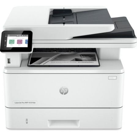 Multifunción Láser Monocromo HP Laserjet Pro 4102FDW WiFi/ Fax/ Dúplex/ ADF/ Blanca_0