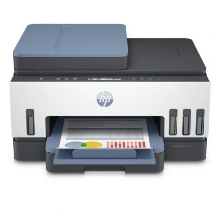 Multifunción Recargable HP Smart Tank 7306 WiFi/ Dúplex/ ADF/ Blanca_0