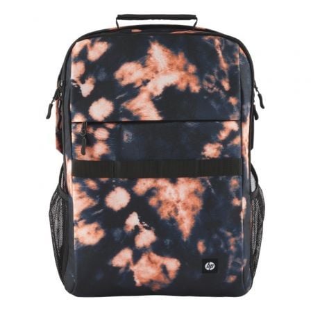 Mochila HP Campus XL 7J593AA para Portátiles hasta 16"/ Negra y Naranja_0