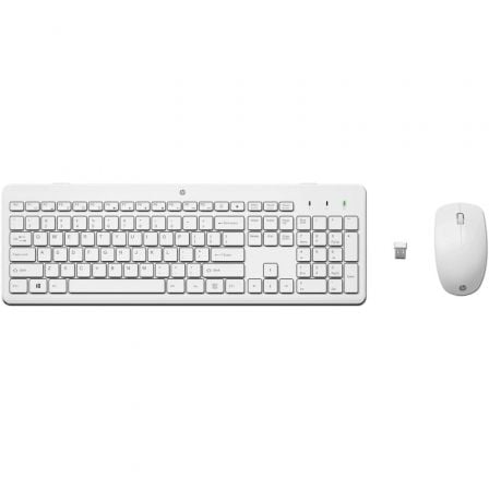Teclado y Ratón Inalámbricos HP 230/ Blanco_0