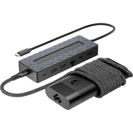 Pack Docking USB Tipo-C y Cargador Universal para Portátil HP 9H0H9AA_0