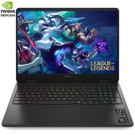 Portátil Gaming HP Omen 16-AN0011NS Intel Core Ultra 7-255H/ 32GB/ 1TB SSD/ GeForce RTX 5060/ 16"/ Sin Sistema Operativo_0
