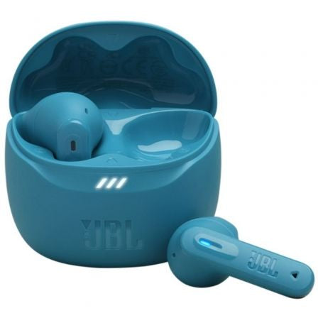 Auriculares Bluetooth JBL Tune Flex 2 con estuche de carga/ Autonomía 12h/ Azul Turquesa_0