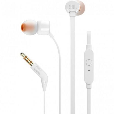 Auriculares Intrauditivos JBL Tune 160/ con Micrófono/ Jack 3.5/ Blancos_0