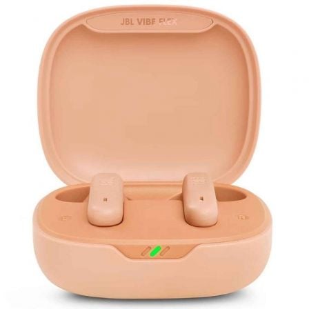 Auriculares Bluetooth JBL Vibe Flex con estuche de carga/ Autonomía 8h/ Beige_0