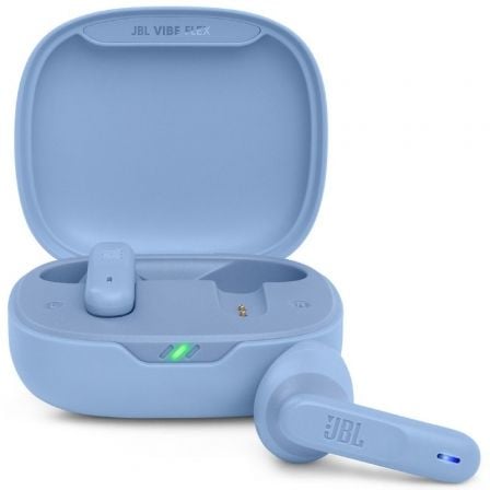 Auriculares Bluetooth JBL Vibe Flex con estuche de carga/ Autonomía 8h/ Azul_0