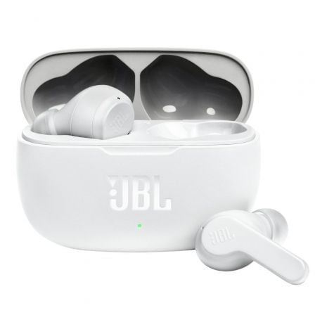 Auriculares Bluetooth JBL Wave 200TWS con estuche de carga/ Autonomía 5h/ Blancos_0