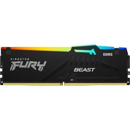 Memoria RAM Kingston FURY Beast RGB 16GB/ DDR5/ 6000MHz/ 1.35V/ CL36/ DIMM_0