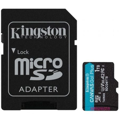 Kingston Technology Tarjeta microSDXC Canvas Go Plus Gen4 de 1 TB, 200 MB/s, A2 U3 V30 y adaptador_0