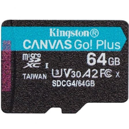 Kingston Technology 64GB microSDXC Canvas Go Plus Gen4 200R A2 U3 Paquete individual sin ADP_0