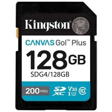Kingston Technology 128GB SDXC Canvas Go Plus Gen4 200MB/s C10 UHS-I U3 V30_0