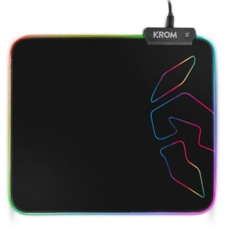 Alfombrilla KROM Knout RGB com Iluminação LED / 320 x 270 x 3 mm