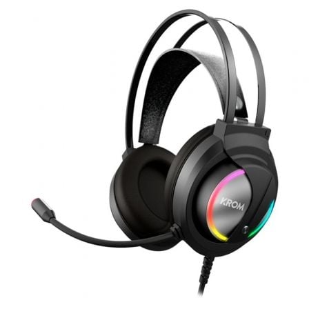 Auriculares Gaming con Micrófono Krom Kappa/ Jack 3.5/ USB 2.0/ Negros_0