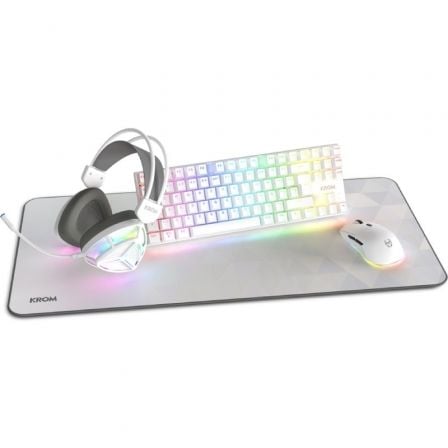 Pack Gaming Krom Klass/ Teclado RGB + Ratón Óptico RGB + Alfombrilla + Auriculares RGB_0