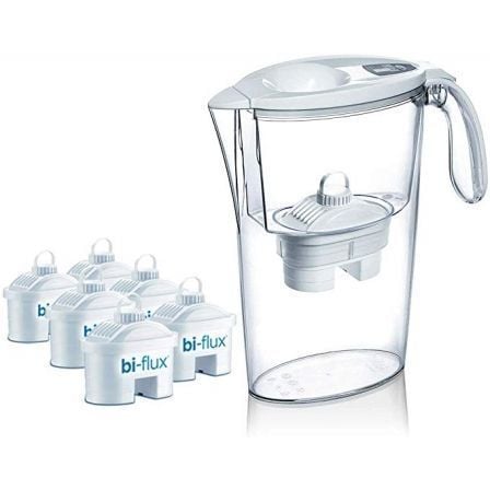 Pack Jarra Filtrante Laica Stream/ 2.3L/ Blanca/ Jarra + 6 Filtros BI-FLUX_0