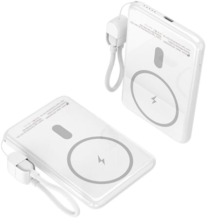 Powerbank 5000mAh Leotec LEPOWW20W5W/ 20W/ Wireless/ Blanca/ Incluye Cable USB Tipo-C_0