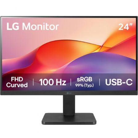 Monitor Curvo LG 24U421A-B 23.8"/ Full HD/ Negro_1