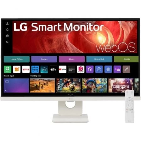 MONITOR LG 27U731SA-W - MONITOR MYVIEW 27", PANEL IPS, (3840 X 2160), 60HZ, 5MS (GTG), WEBOS 24, DCI-P3 90%, AJUSTE EN INCLINACION, BLANCO_0