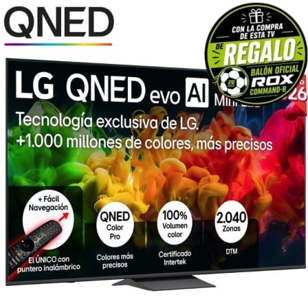 Televisor LG QNED evo AI QNED83B Mini LED 85QNED8EB3A 85"/ Ultra HD 4K/ Smart TV/ WiFi_0