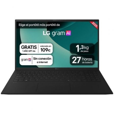 Portátil LG Gram 15ZD80T-G.AX55B Ryzen AI 5-340/ 16GB/ 512GB SSD/ 15.6"/ Sin Sistema Operativo_0
