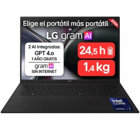 Portátil LG Gram 17ZD90TL-G.AX85BN Intel Core Ultra 7-258V/ 32GB/ 512GB SSD/ 17"/ Sin Sistema Operativo_1
