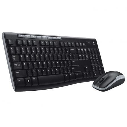 LOGITECH SPANISH KEYBOARD + MOUSE MK270 WIRELESS BLACK 920-004513_0