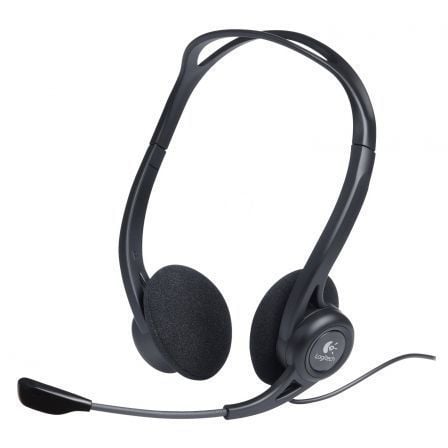 Auriculares Logitech / PC 960 / Preto / USB / com Microfone