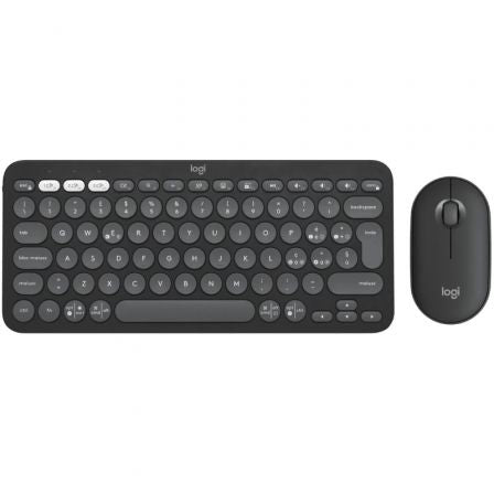 Logitech Pebble 2 Combo teclado Ratón incluido Universal RF Wireless + Bluetooth QWERTY Español Grafito_0