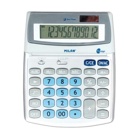 Calculadora Milan 152512BL/ Gris_0