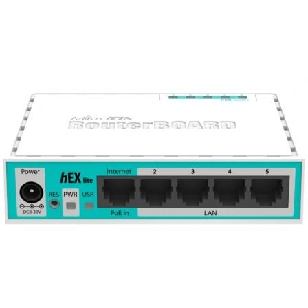 Router Mikrotik Hex Lite RB750R2 5 Puertos/ RJ45 10/100/ PoE_0