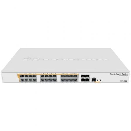 Switch Mikrotik CRS328-24P-4S+RM/ 28 Puertos/ RJ45 10/100/1000/ SFP/ PoE_0