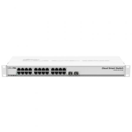 Switch Mikrotik CSS326-24G-2S+RM 26 Puertos/ RJ45 10/100/1000/ SFP/ PoE IN_0