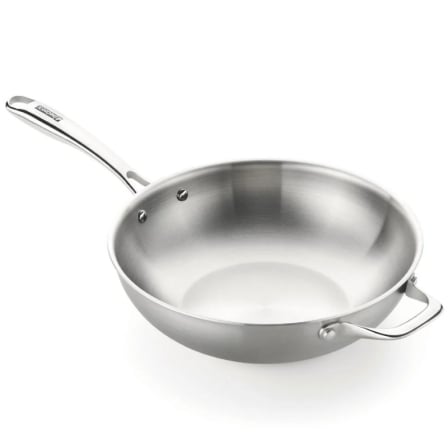 Sartén Monix Wok Planet Inox M212028/ Ø28cm/ Aluminio fundido/ Apta para Inducción_0