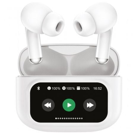 Auriculares Bluetooth Muvit For Change True Wireless Estéreo con estuche de carga/ Autonomía 6h/ Blancos_0