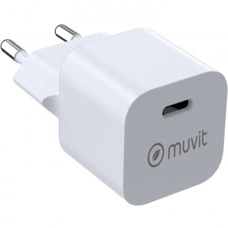 Cargador de Pared Muvit For Change MCACC0048/ 1xUSB Tipo-C/ 20W_0