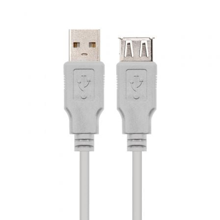Cabo Alargador USB 2.0 NANO CABLE / 3m / Bege / 10.01.0204